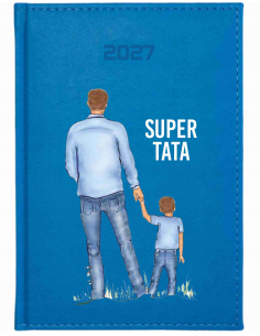 KALENDARZ A5 2027 tygodniowy nadruk prezent NA DZIEŃ TATY książkowy planer