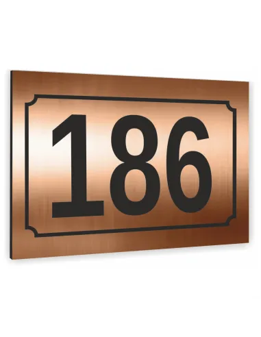 Tabliczka Adresowa Aluminiowa Miedziana Numer Domu Dibond