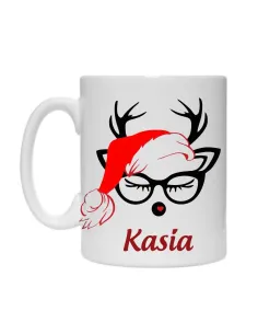 Foto Kubek Świąteczny Imieniem Prezent Święta Mikołajki