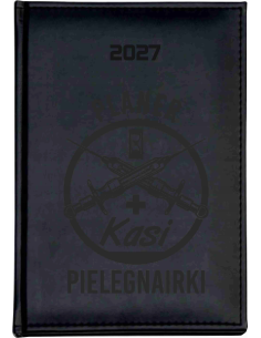 KALENDARZ A5 2027 DZIENNY KSIĄŻKOWY z grawerem PLANER DLA PIELĘGNIARKI