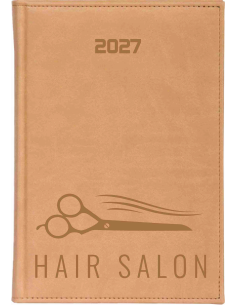 KALENDARZ A5 2027 DZIENNY z grawerem DLA FRYZJERA FRYZJERKI do salonu
