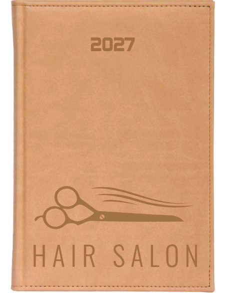 KALENDARZ A5 2027 DZIENNY z grawerem DLA FRYZJERA FRYZJERKI do salonu