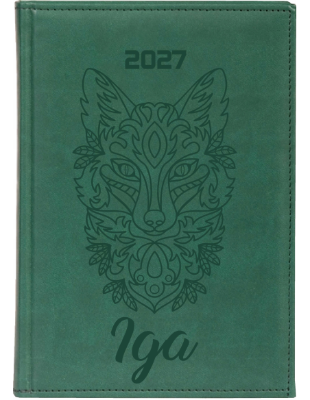 KALENDARZ A4 2027 DZIENNY z grawerem terminarz TWOJE IMIĘ GRAFIKA
