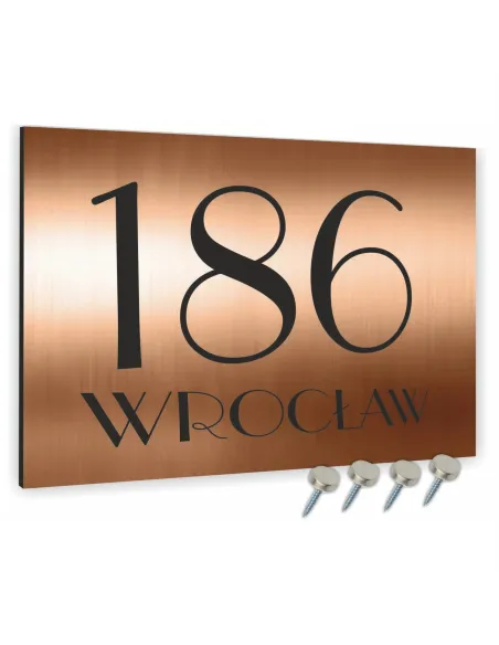 Tablica Adresowa 20x30 cm Metalowa Nazwa Ulicy Aluminium