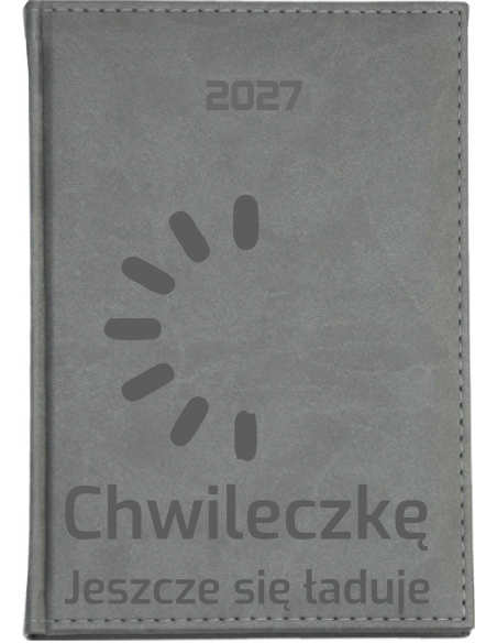 KALENDARZ A6 2027 TYGODNNIOWY z grawerem CHWILECZKĘ JESZCZE SIĘ ŁADUJE