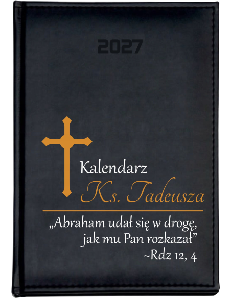 KALENDARZ A5 2027 DZIENNY z nadrukiem DLA KSIĘDZA duży wybór wzorów