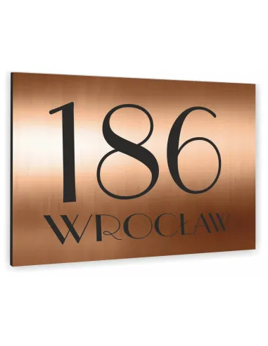 Tablica Adresowa 20x30 cm Metalowa Nazwa Ulicy Aluminium