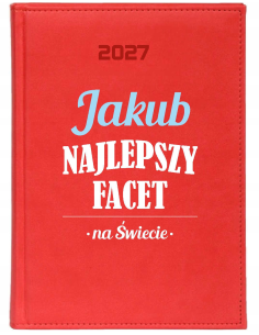 KALENDARZ A5 2027 dzienny nadruk uv na dzień chłopaka z imieniem twój napis