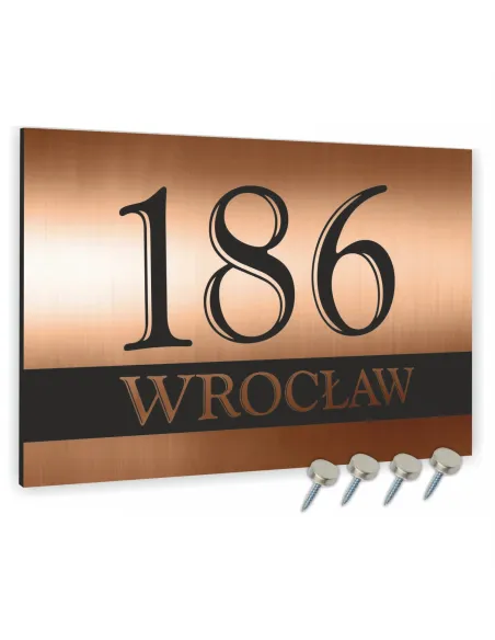 Tabliczka Adresowa Aluminiowa Tablica Numer Domu 30x20