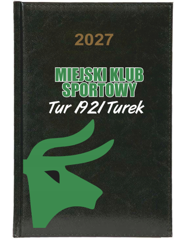KALENDARZ A5 2027 TYGODNNIOWY z nadrukiem uv KLUB SPORTOWY piłkarski