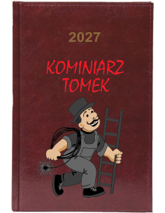 KALENDARZ A5 2027 TYGODNNIOWY z nadrukiem DLA KOMINIARZA różne wzory