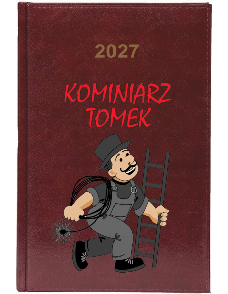 KALENDARZ A5 2027 TYGODNNIOWY z nadrukiem DLA KOMINIARZA różne wzory