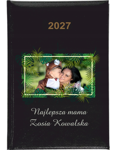 KALENDARZ A5 2027 TYGODNNIOWY z nadrukiem Z TWOIM ZDJĘCIEM IMIENIEM NAPISEM