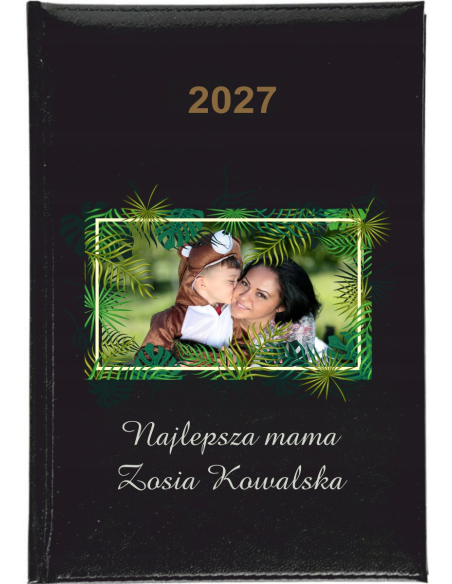 KALENDARZ A5 2027 TYGODNNIOWY z nadrukiem Z TWOIM ZDJĘCIEM IMIENIEM NAPISEM