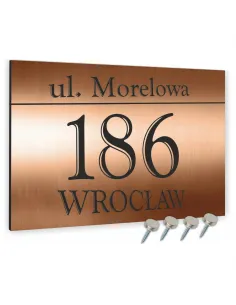 Tabliczka Domu Tablica Adresowa Aluminium 20x30 Dibond