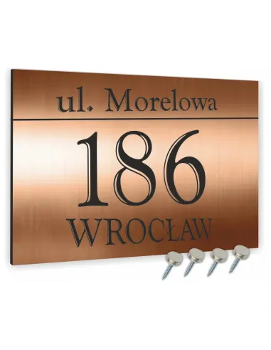 Tabliczka Domu Tablica Adresowa Aluminium 20x30 Dibond