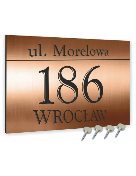 Tabliczka Domu Tablica Adresowa Aluminium 20x30 Dibond