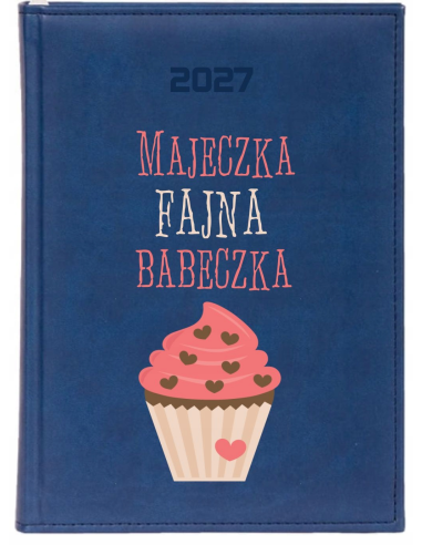 KALENDARZ A4 2027 dzienny książkowy prezent z imieniem dla niej