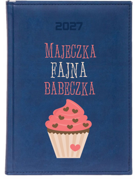KALENDARZ A4 2027 dzienny książkowy prezent z imieniem dla niej