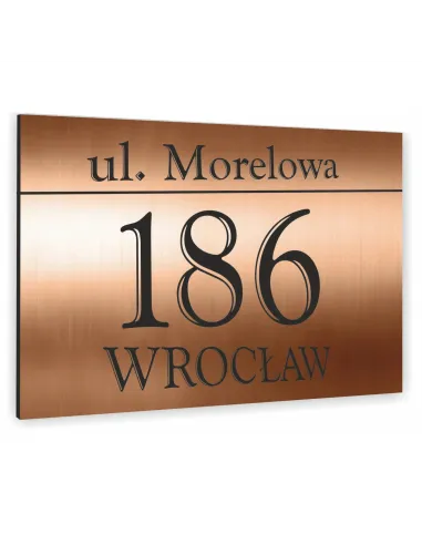 Tabliczka Domu Tablica Adresowa Aluminium 20x30 Dibond