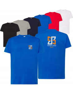 męska KOSZULKA SLIM FIT własny HAFT TWOJE LOGO NAPIS firmowa reklamowa