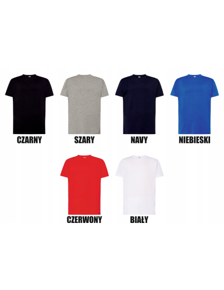 męska KOSZULKA SLIM FIT własny HAFT TWOJE LOGO NAPIS firmowa reklamowa 5szt