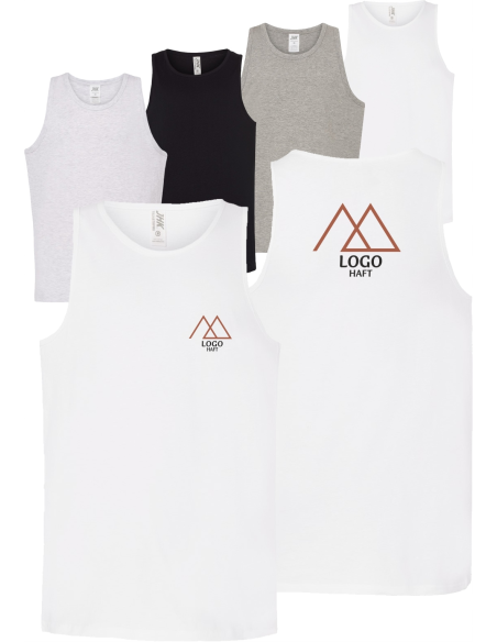 męska KOSZULKA bez rękawów HAFT TWOJE LOGO NAPIS firmowa reklamowa