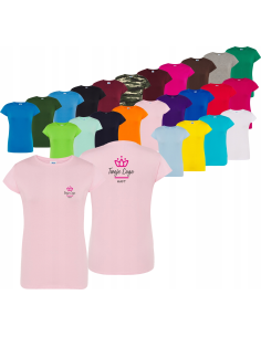 damska KOSZULKA T-shirt HAFT TWOJE LOGO NAPIS firmowa reklamowa