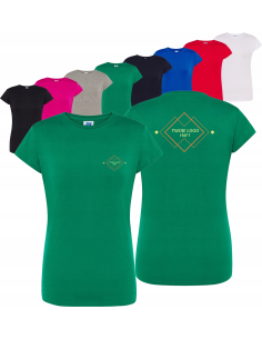 damska KOSZULKA T-shirt WŁASNY HAFT TWOJE LOGO NAPIS firmowa reklamowa