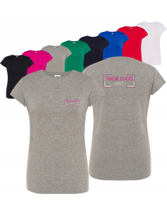 damska KOSZULKA T-shirt WŁASNY HAFT TWOJE LOGO firmowa reklamowa 20 szt