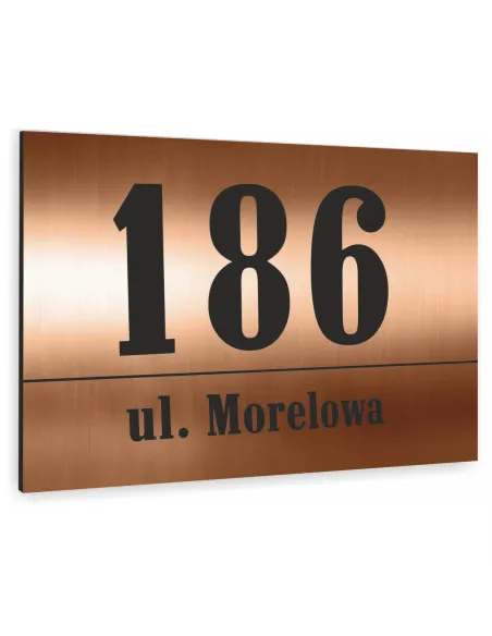 Tabliczka 20x30 cm – Adresowa Miedziana Dibond 20x30 cm