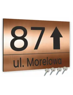 Tabliczka Adresowa Twoim Adresem Strzałka Numer Dibond