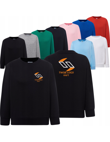 BLUZA dziecięca dresowa TWÓJ HAFT LOGO NAPIS firmowa reklamowa 10 sztuk