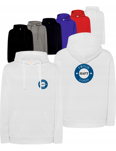 męska BLUZA Z DOWOLNYM HAFTEM firmowa reklamowa LOGO napisem grafiką 10 szt