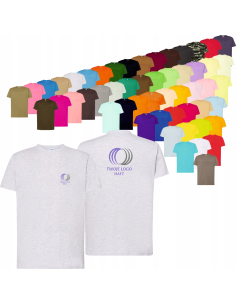 KOSZULKA T-SHIRT Z DOWOLNYM HAFTEM firmowa reklamowa LOGO tekst grafika