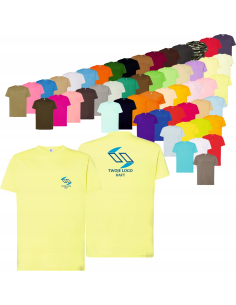 KOSZULKA T-SHIRT DOWOLNY HAFT firmowa reklamowa LOGO tekst grafika 10 szt