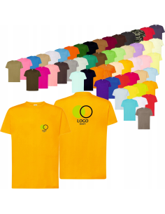 KOSZULKA T-SHIRT DOWOLNY HAFT firmowa reklamowa LOGO tekst grafika 20 szt
