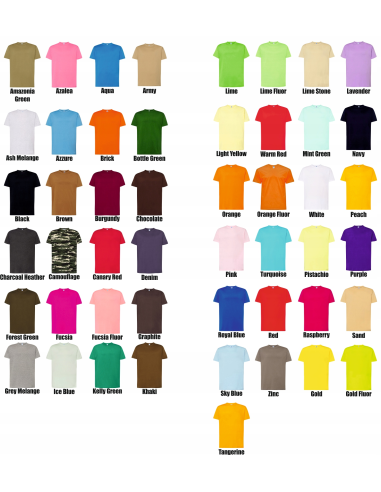 KOSZULKA T-SHIRT DOWOLNY HAFT firmowa reklamowa LOGO tekst grafika 20 szt