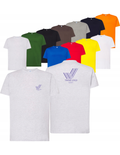 męska KOSZULKA T-SHIRT z HAFTEM firmowa reklamowa LOGO tekst grafika 5 szt