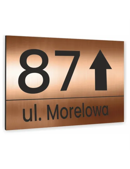 Tabliczka Adresowa Twoim Adresem Strzałka Numer Dibond