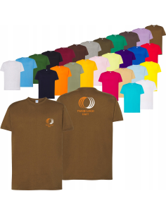 męska KOSZULKA T-SHIRT z własnym HAFTEM LOGO firmowa reklamowa 20 szt