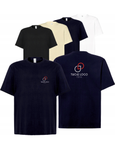 męska KOSZULKA oversize T-SHIRT własn HAFT LOGO firmowa reklamowa 10 szt