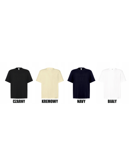 męska KOSZULKA oversize T-SHIRT własn HAFT LOGO firmowa reklamowa 10 szt