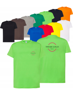 męska KOSZULKA bawełniana T-SHIRT własny HAFT LOGO firmowa reklamowa
