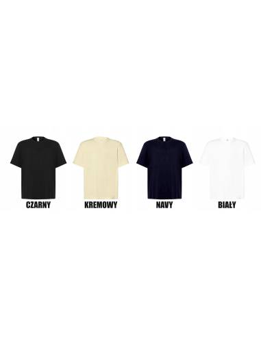 męska KOSZULKA oversize T-SHIRT własn HAFT LOGO firmowa reklamowa 20 szt