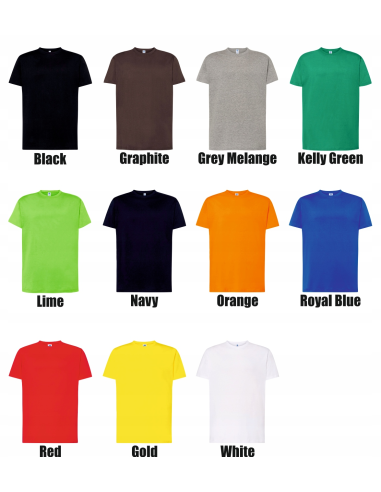 męska KOSZULKA bawełniana T-SHIRT własny HAFT LOGO firmowa reklamowa 20 szt