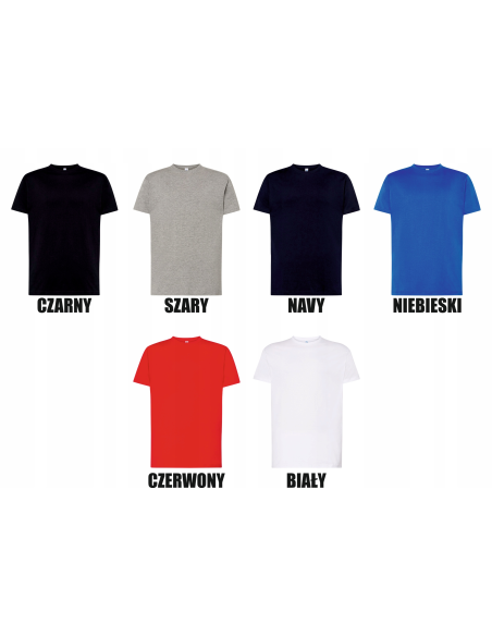 męska KOSZULKA T-SHIRT własny HAFT LOGO NAPIS firmowa reklamowa