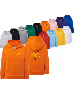 BLUZA dziecięca unisex dresowa HAFT LOGO NAPIS GRAFIKA reklamowa 10 szt