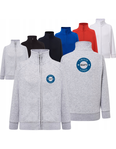 BLUZA dziecięca unisex bez kaptura HAFT LOGO NAPIS GRAFIKA reklamowa 20 szt