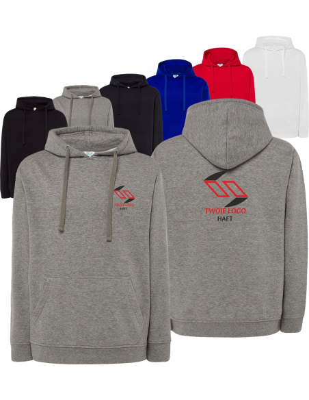 BLUZA męska z kapturem TWÓJ HAFT LOGO GRAFIKA reklamowa firmowa 10 sztuk